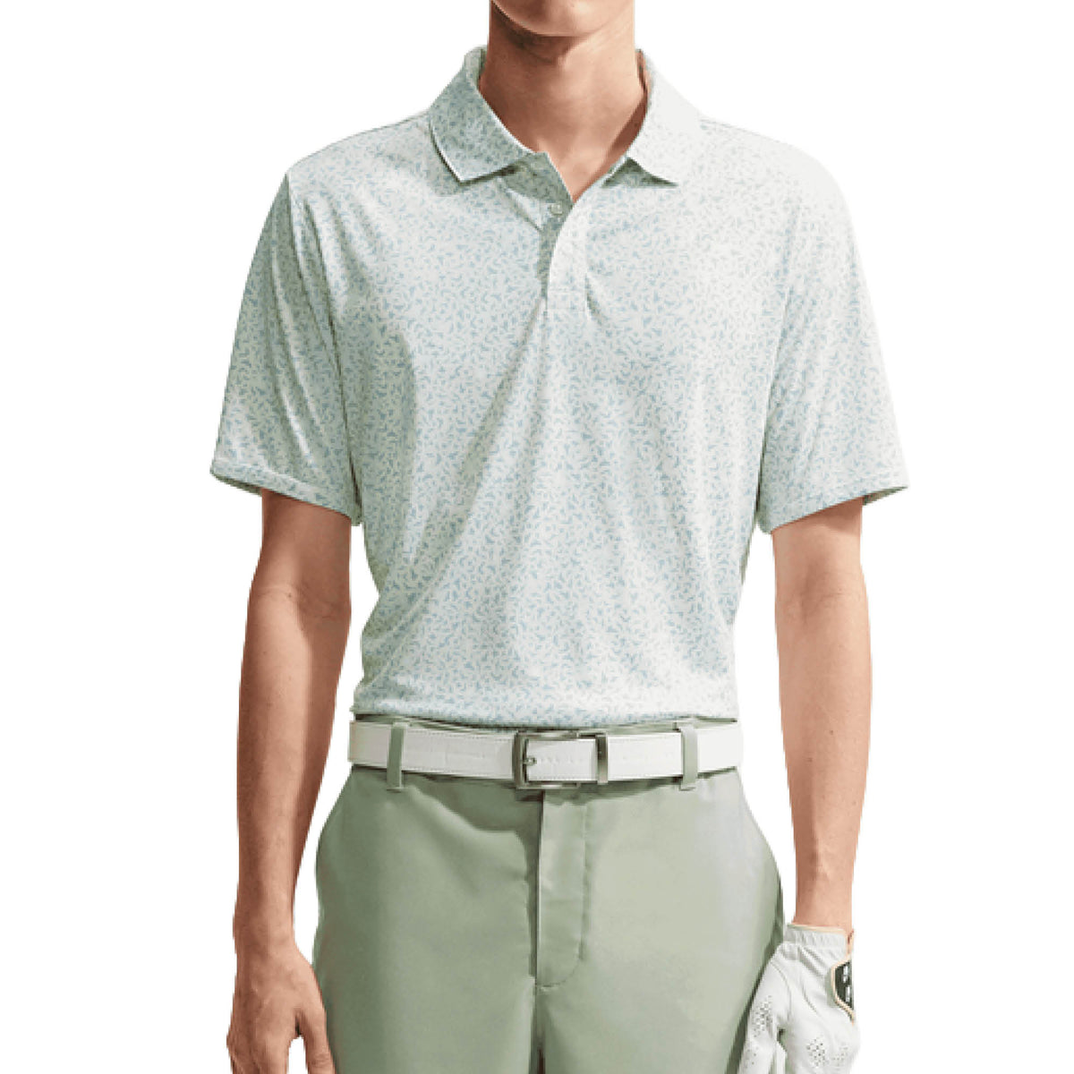 Nike Velocity Dri-FIT Micro-Print Golf Polo Shirt - Spruce Aura