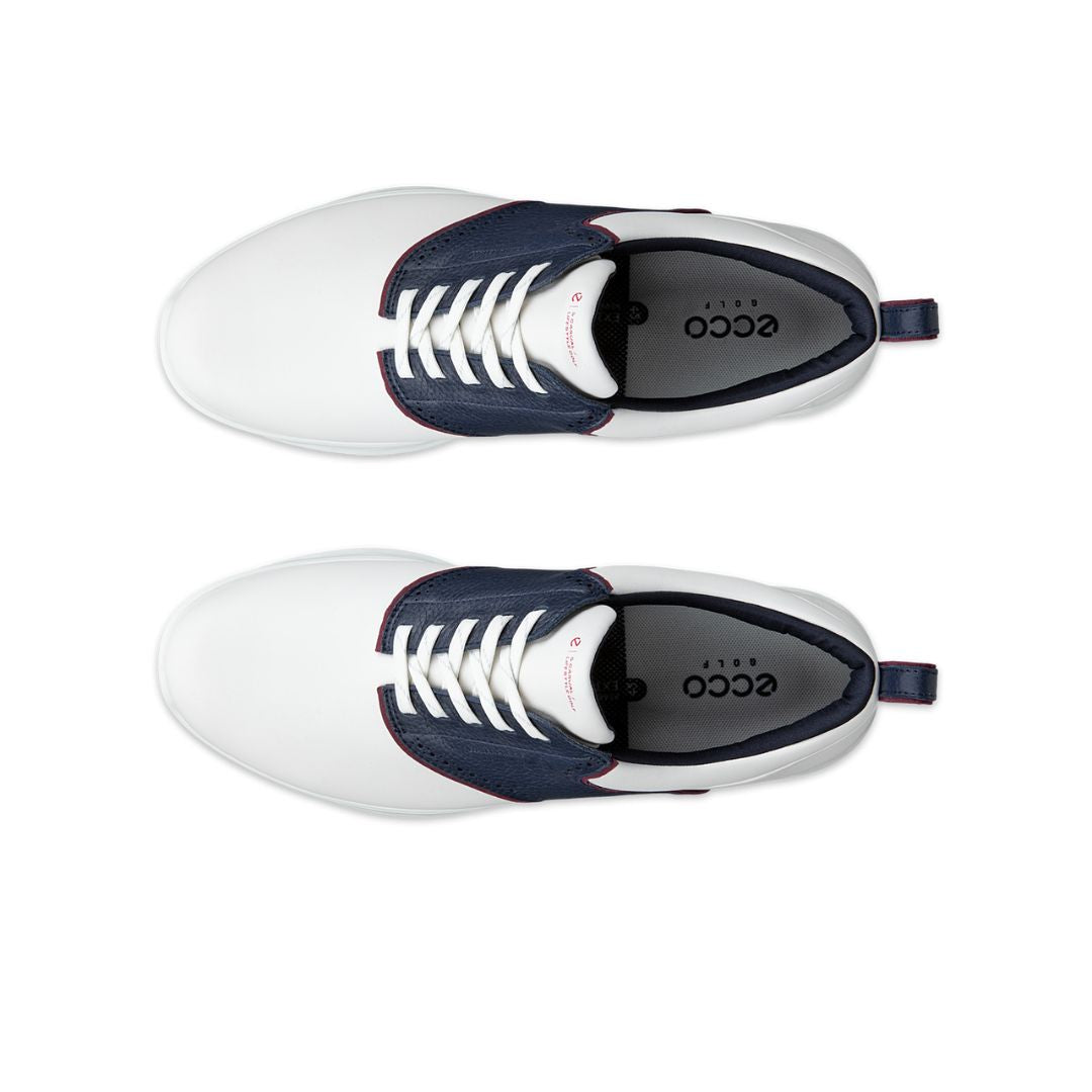 Ecco S-Casual Hybrid Golf Shoes - White & Marine