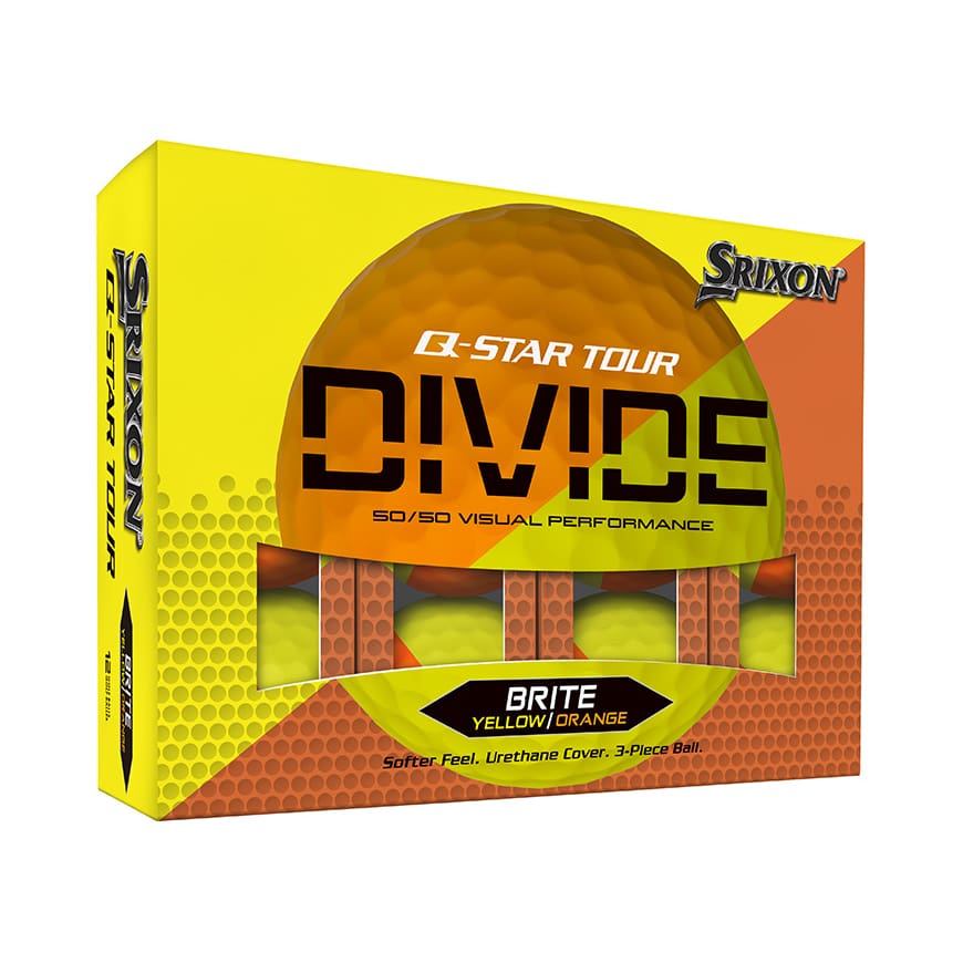Srixon Q-Star Divide Golf Balls (Yellow & Orange)