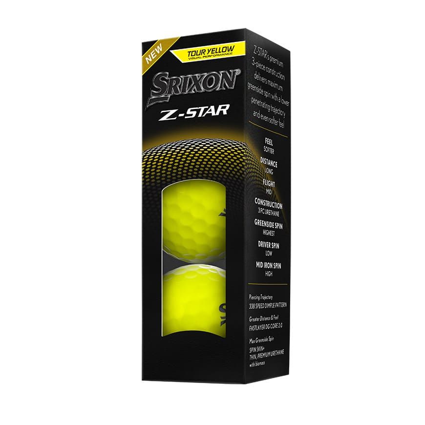 Srixon Z-Star Golf Balls 2025 (Yellow)