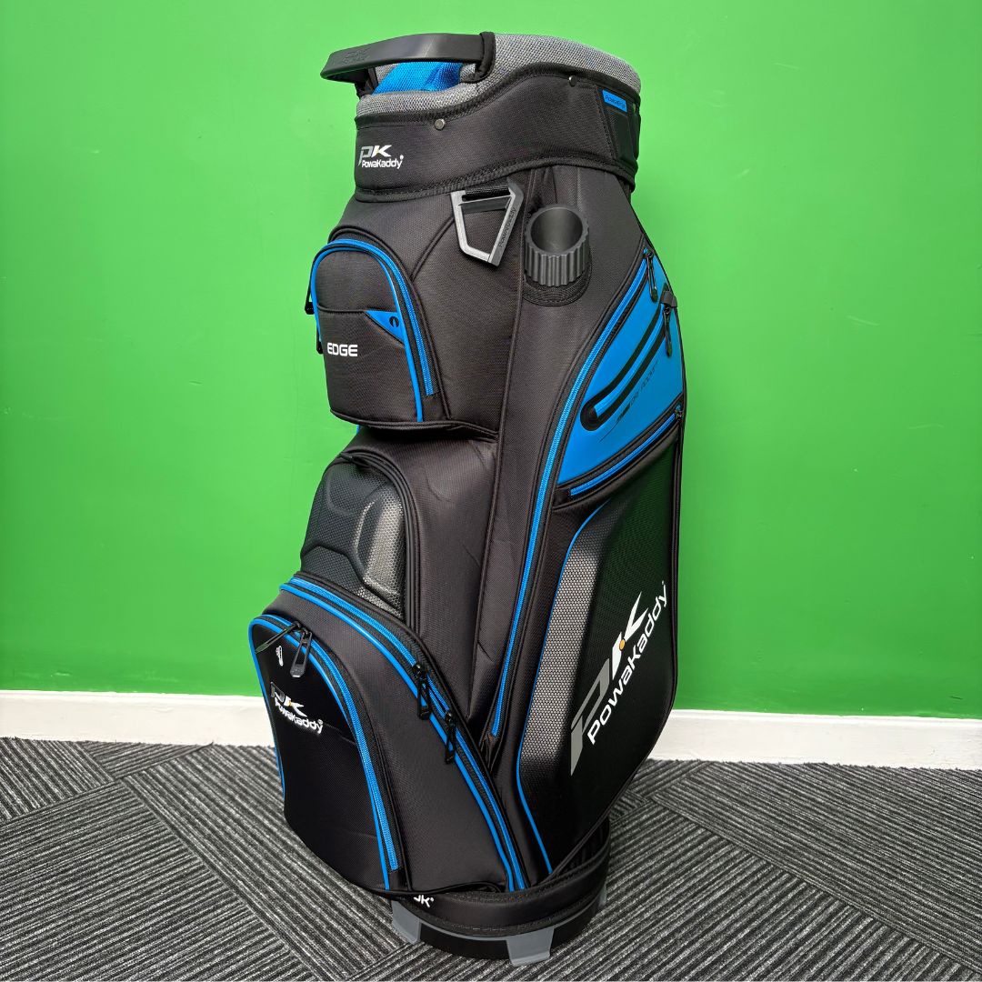 Powakaddy Edge Cart Bag - Gun Metal/Blue