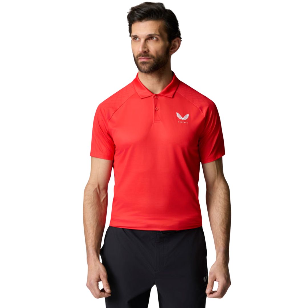 Castore Club Shoulder Graphic Golf Polo Shirt