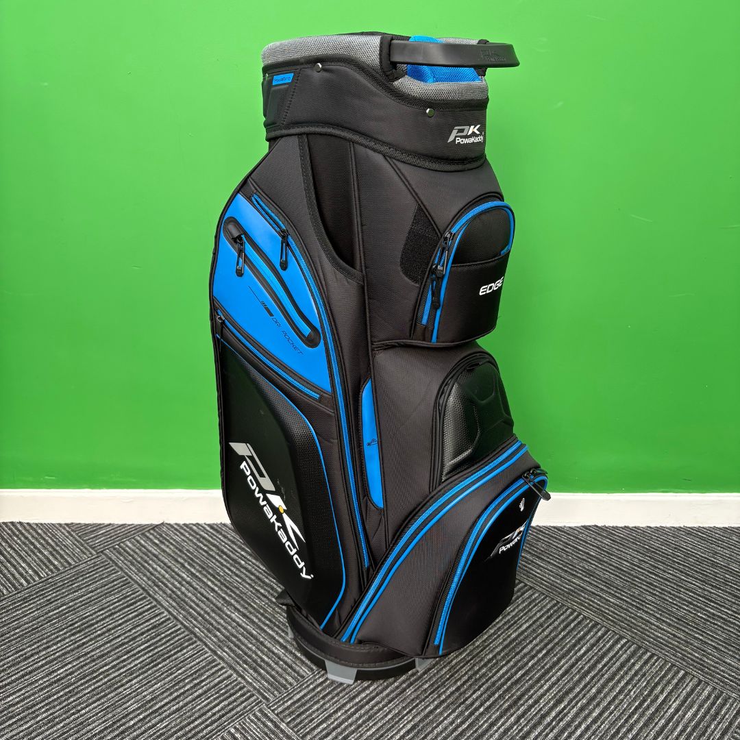 Powakaddy Edge Cart Bag - Gun Metal/Blue