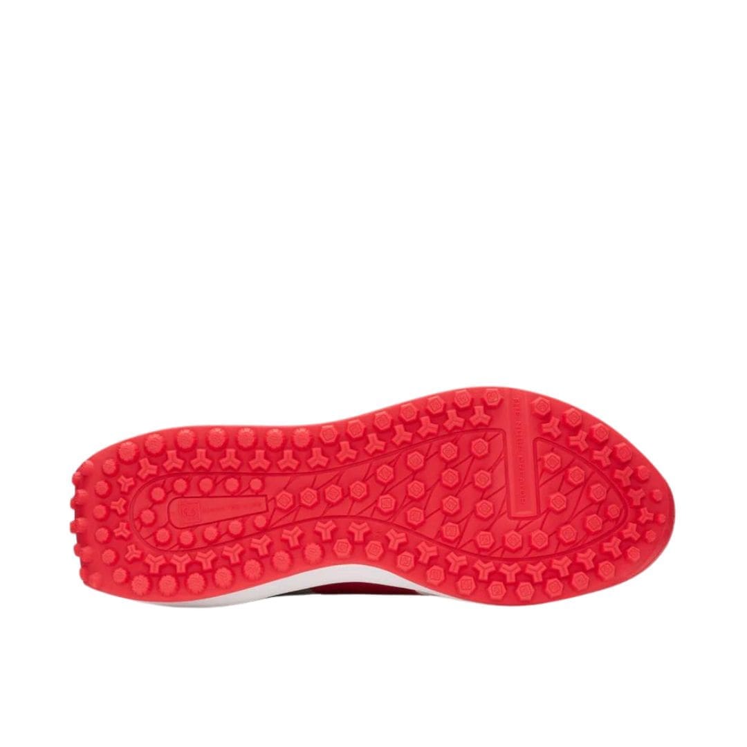 Duca Del Cosma Jubilee Golf Shoes (White, Light Grey & Red)