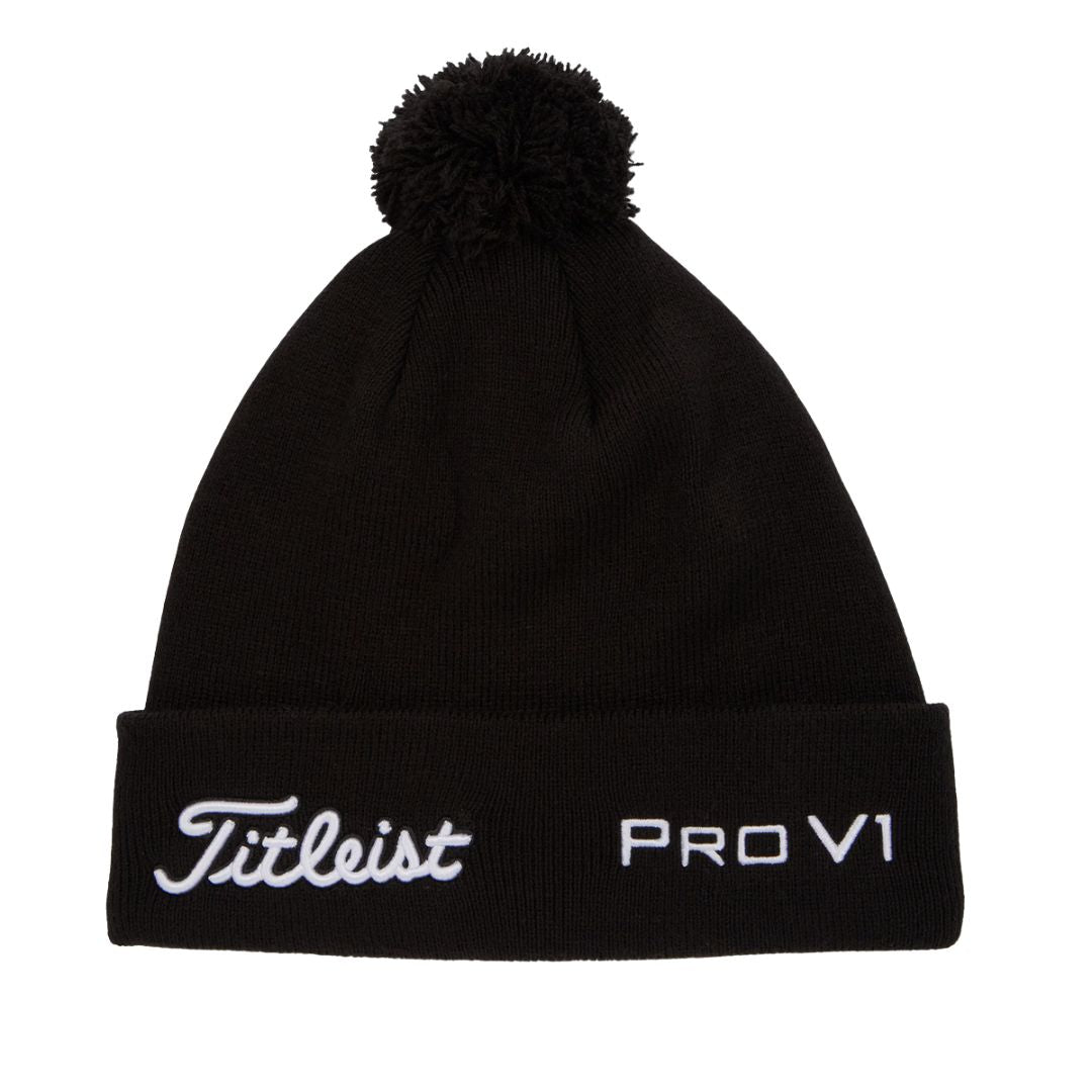 Titleist Tour Pom Pom Beanie - Black