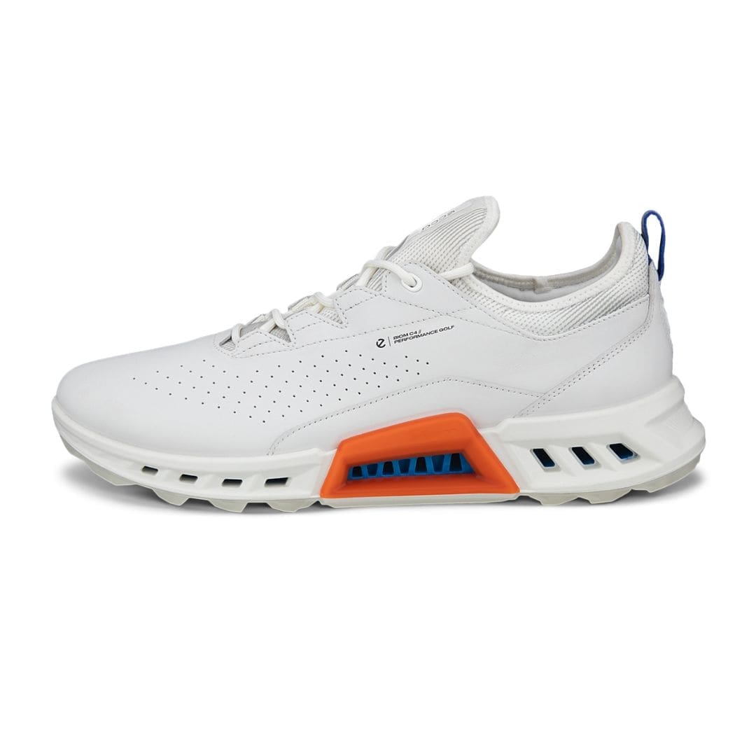 Ecco Biom C4 Golf Shoes (White & Mazarine Blue)