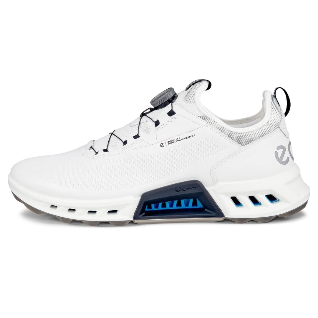 Ecco Biom C4 BOA Golf Shoes (White & Black)