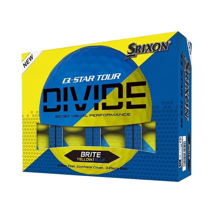Srixon Q-Star Divide Golf Balls (Yellow & Blue)