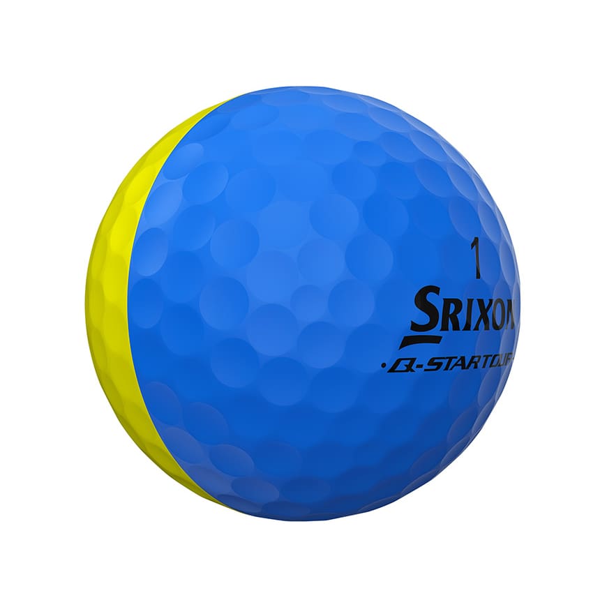 Srixon Q-Star Divide Golf Balls (Yellow & Blue)