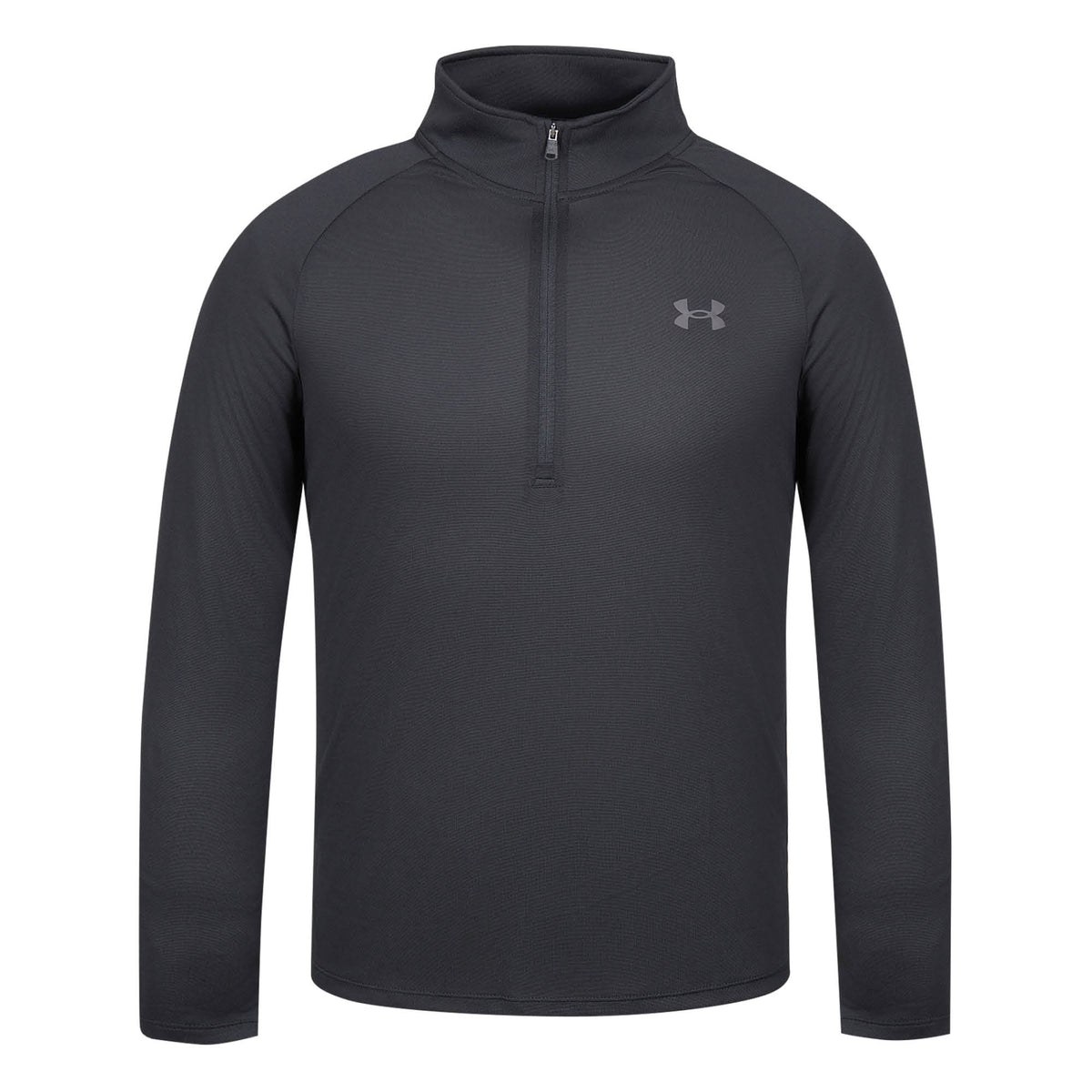 Under Armour 1/2 Zip Long Sleeve Midlayer - Black & Charcoal