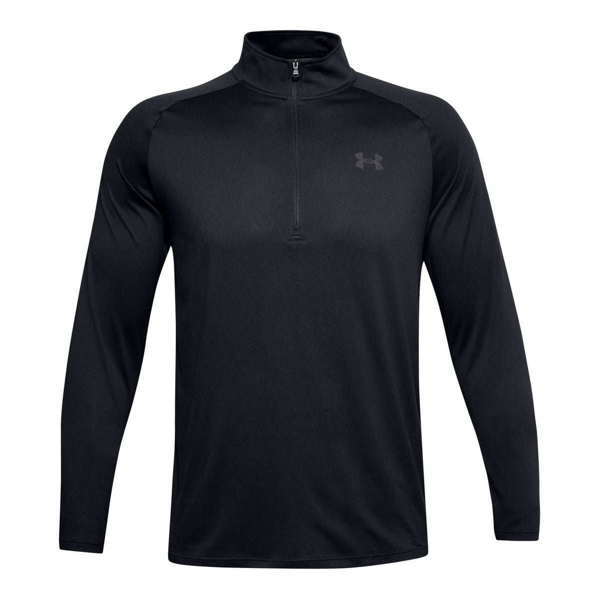 Under Armour 1/2 Zip Long Sleeve Midlayer - Black & Charcoal