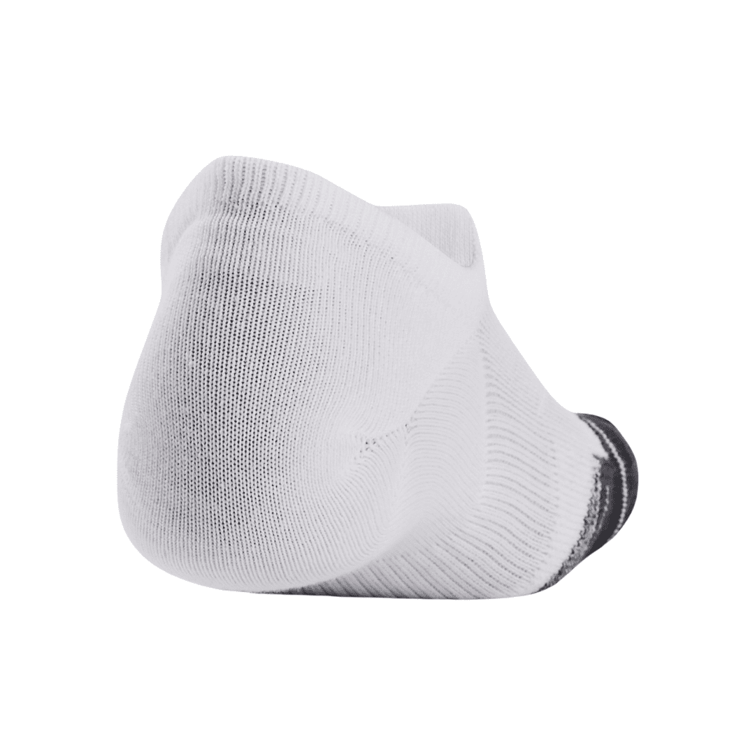 Unisex Under Armour Performance Tech 3-Pack Ultra Low Tab Socks (White/Jet Grey)