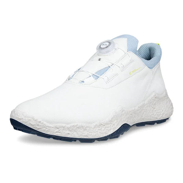 Ecco Biom H5 BOA Golf Shoes - White & Dusty Blue