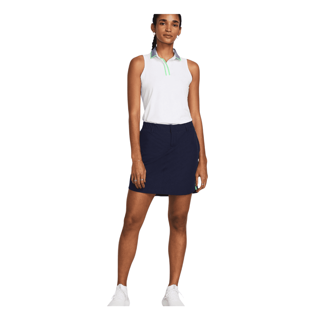 Under Armour Women's Drive Woven Skort (Midnight Navy/Matrix Green)