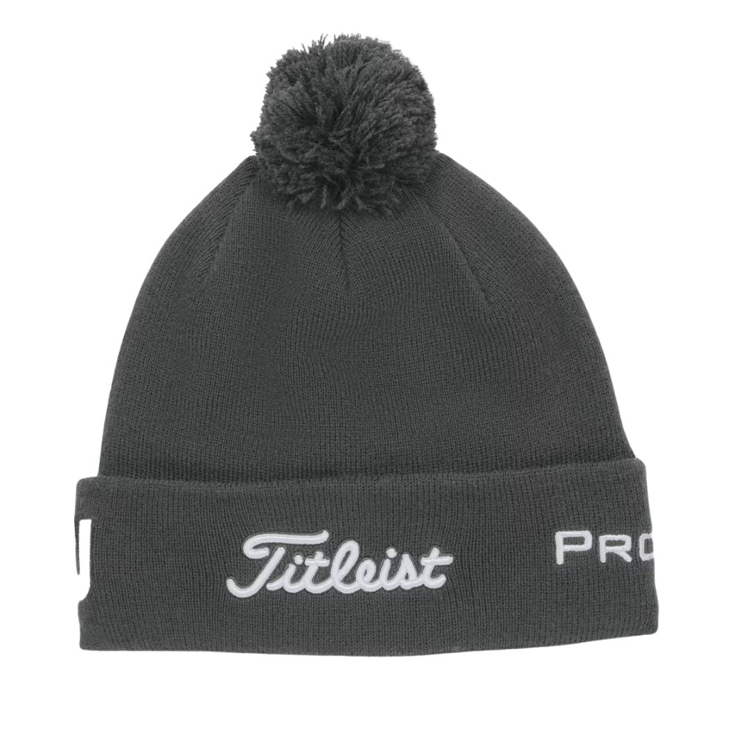 Titleist Tour Pom Pom Beanie - Charcoal