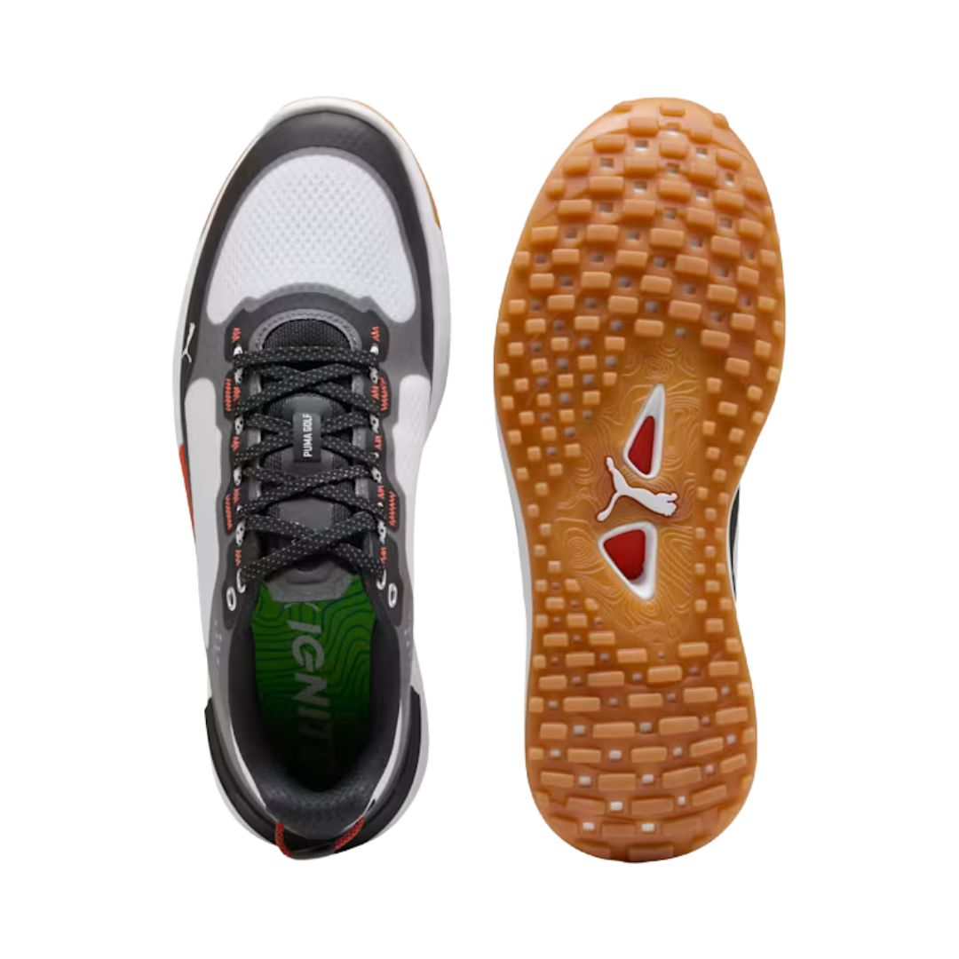 Puma Ignite Elevate X Spikeless Golf Shoes - Puma White & Puma Black