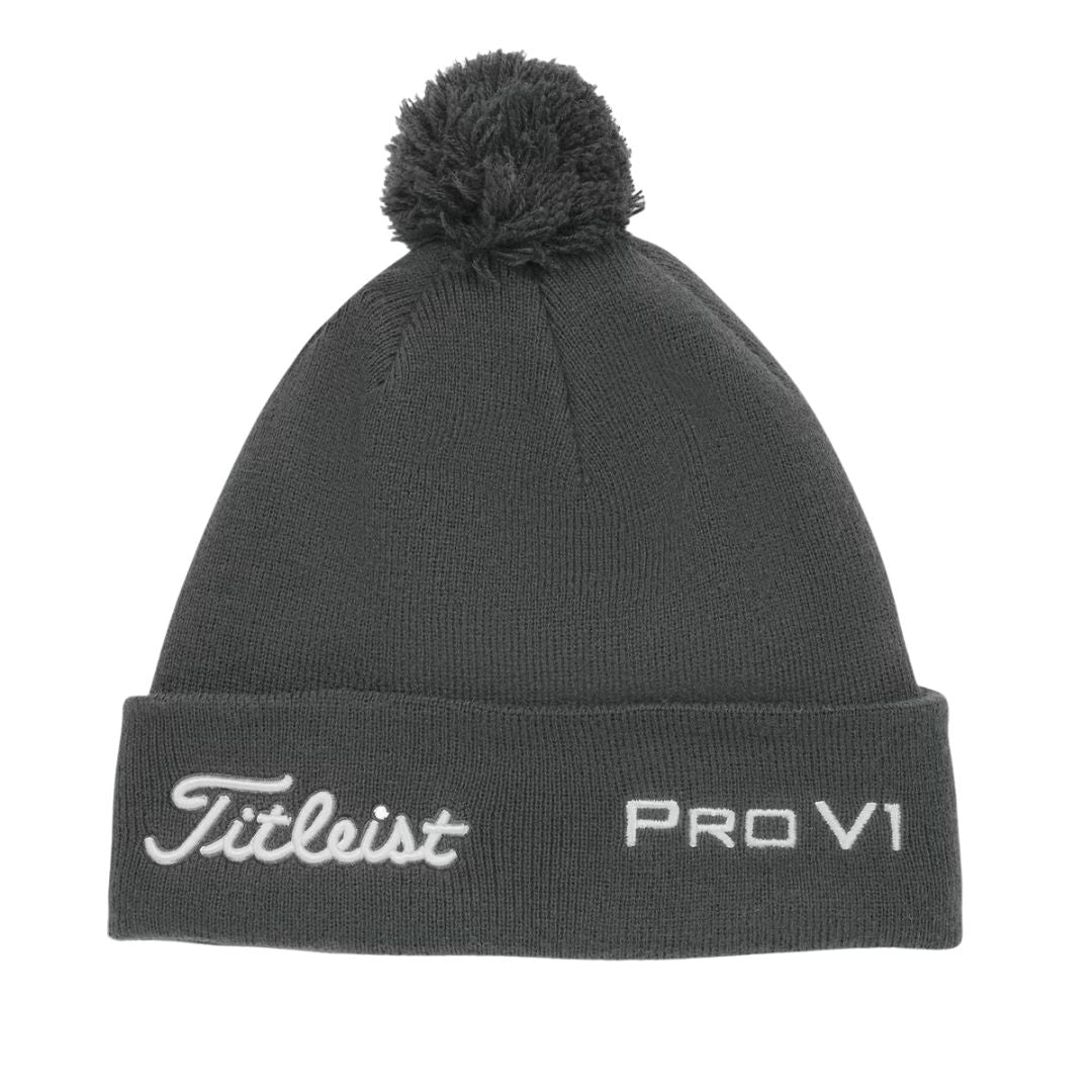 Titleist Tour Pom Pom Beanie - Charcoal