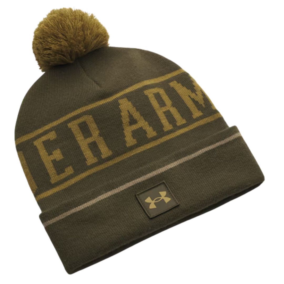 Under Armour Halftime Pom Beanie - Expedition & Canteen Green