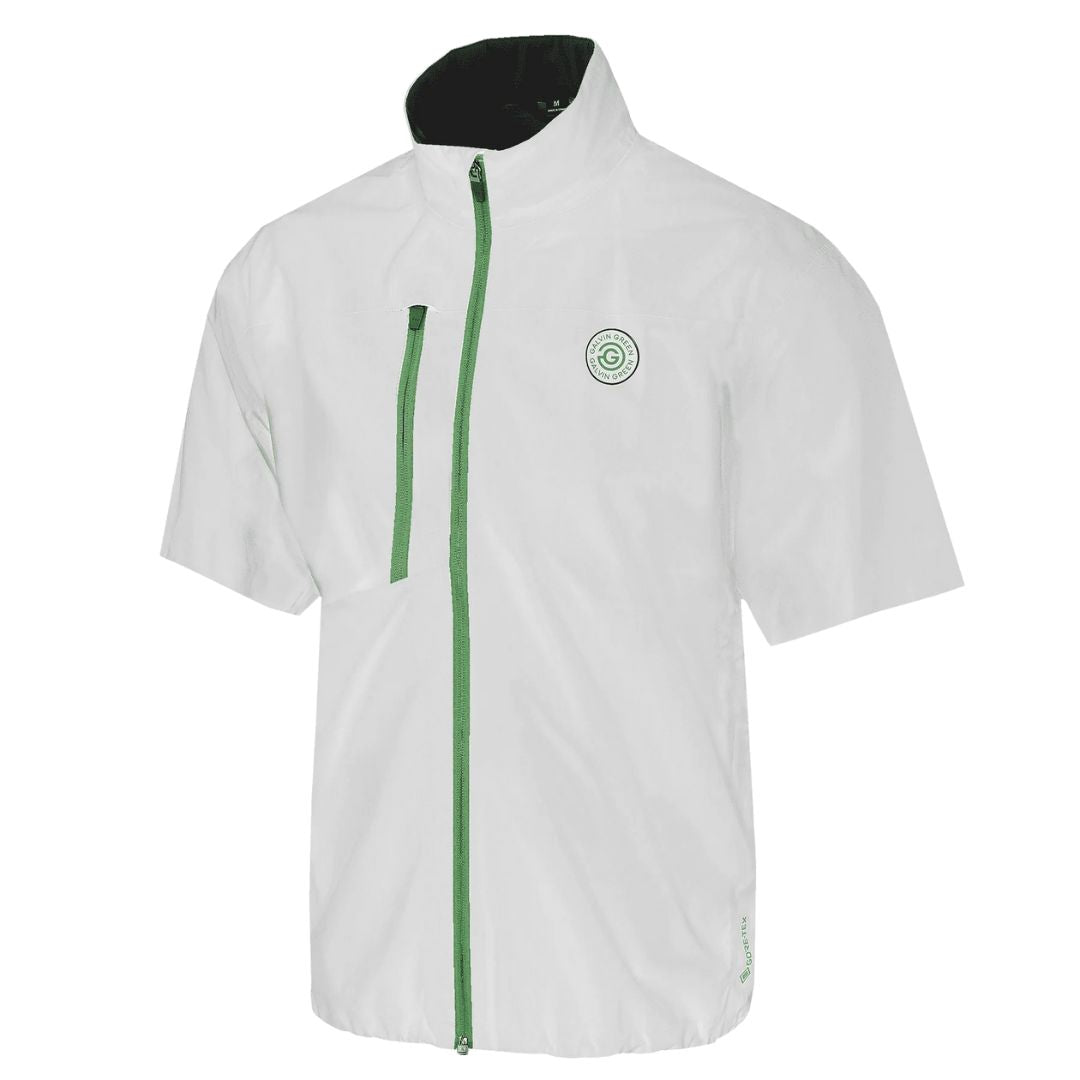 Galvin Green Abel Waterproof Short Sleeve Golf Jacket (White)