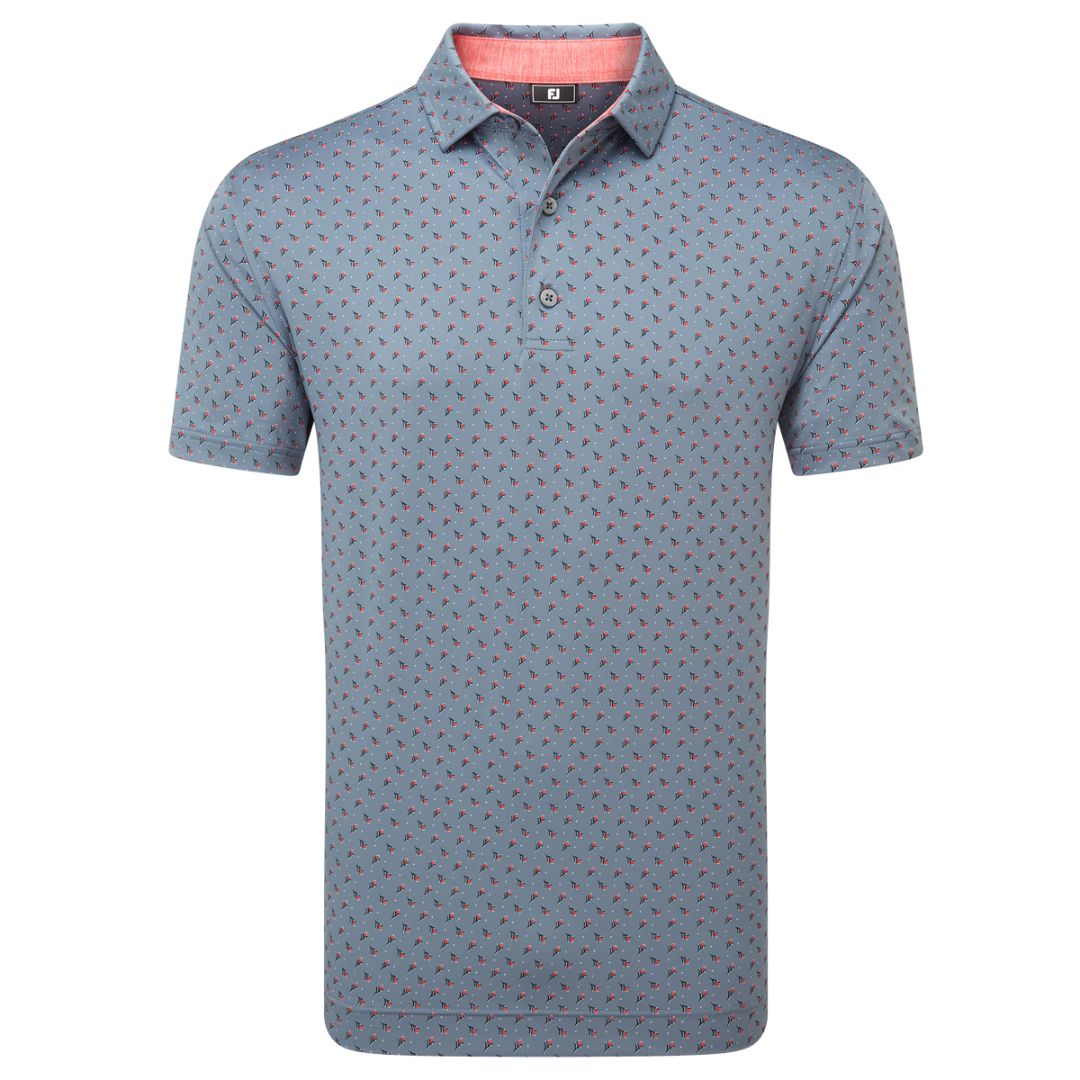FootJoy Flower Bud Foulard Golf Polo Shirt