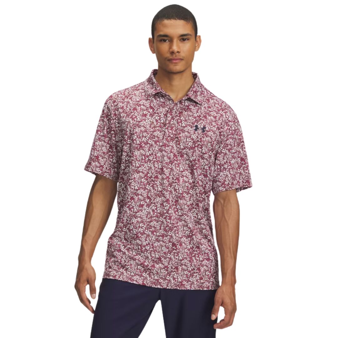 Under Armour Playoff 3.0 Floral Golf Polo Shirt