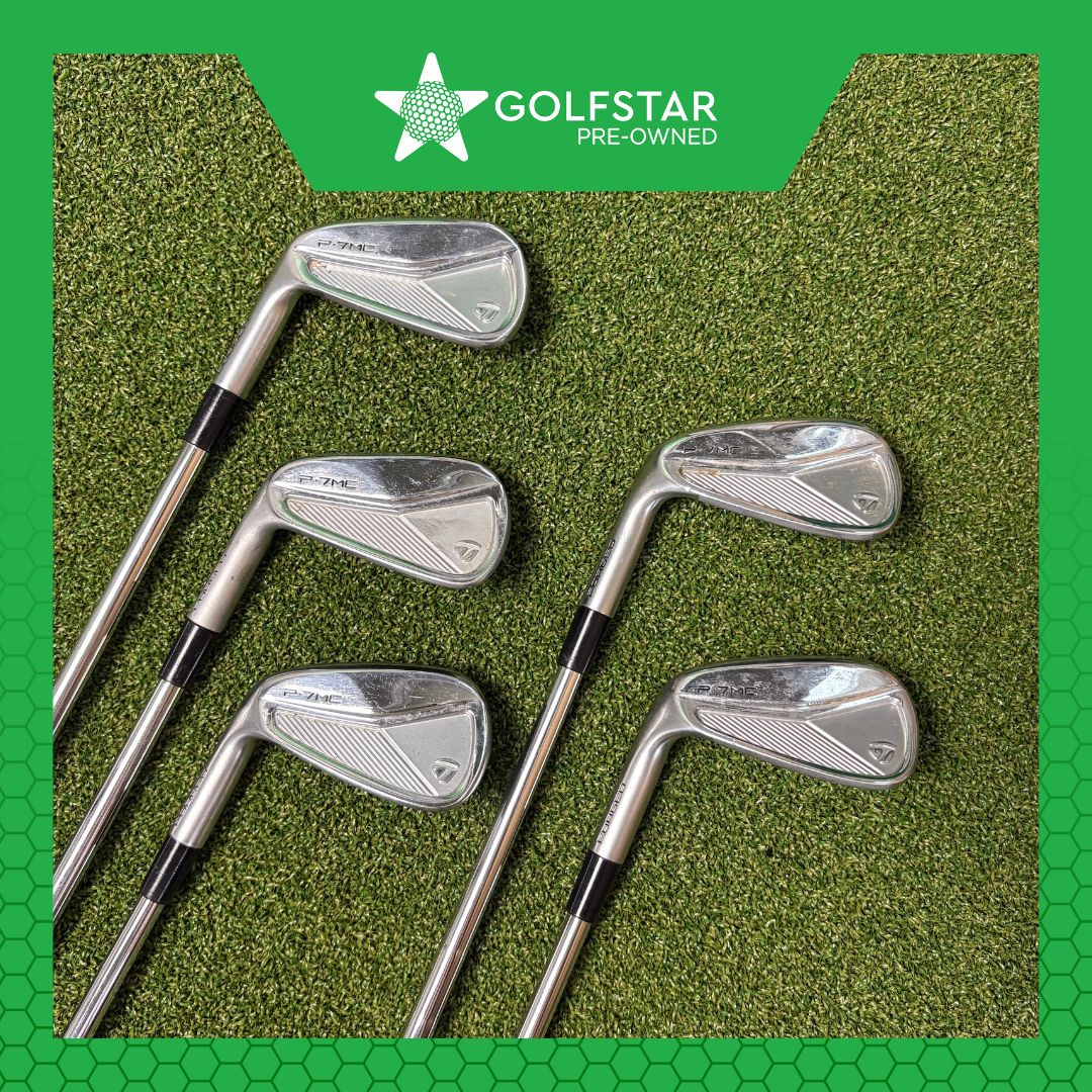 TaylorMade P7MC Irons 6-PW - KBS Tour Stiff - Z-Grip Grey - LEFT HANDED