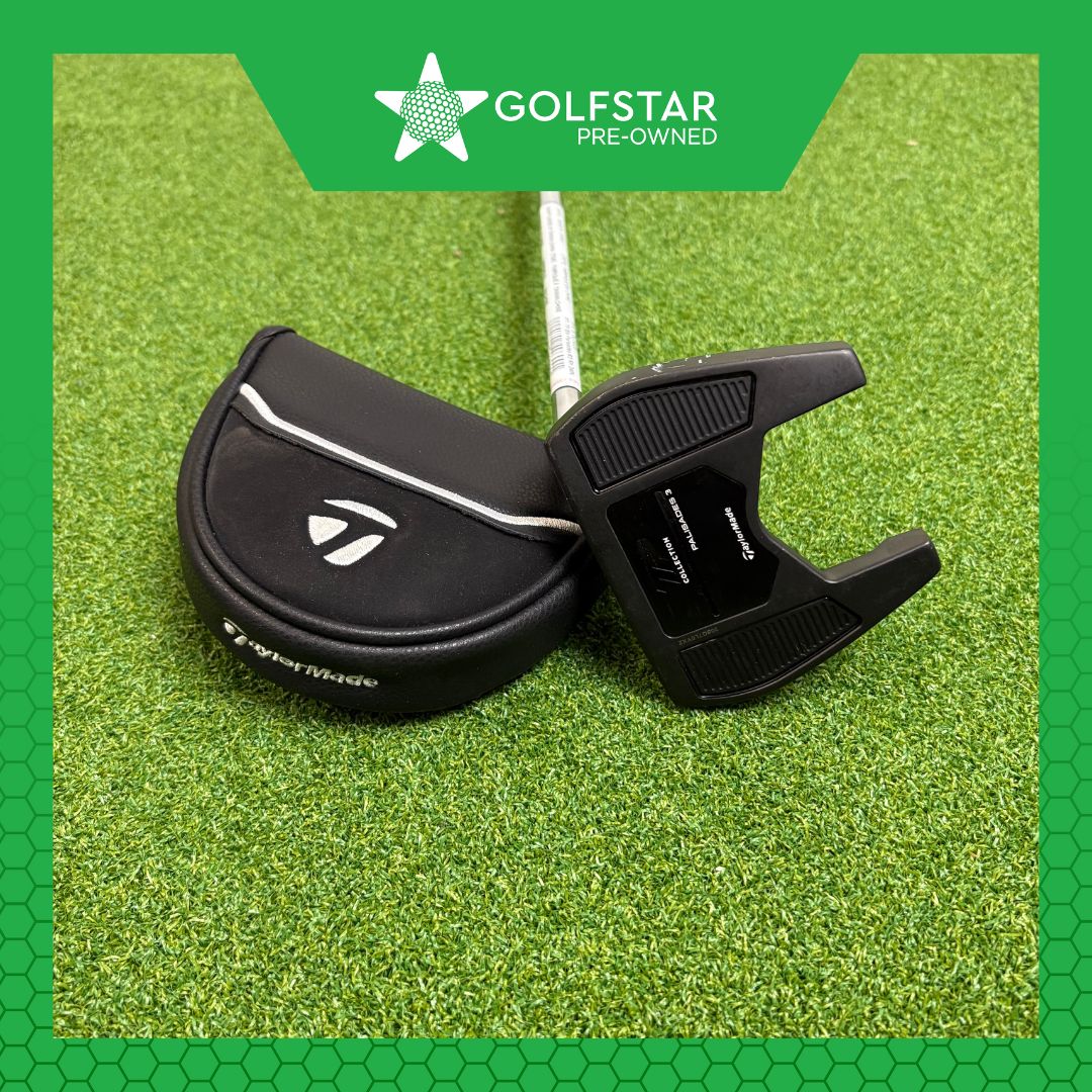 Taylormade TP Black Palisades 3 Putter - 34 Inch - Slant Neck - Lamkin Pistol Grip