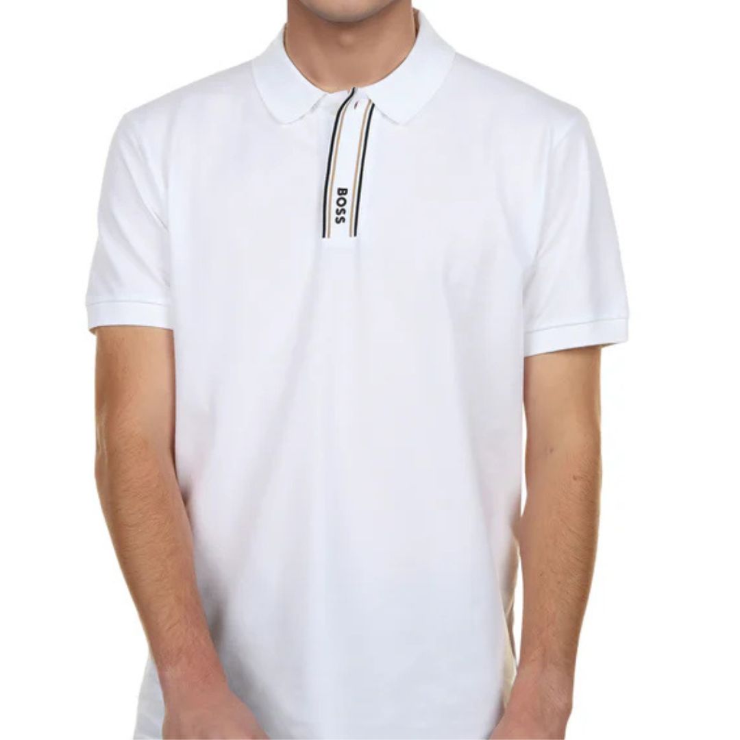 Hugo Boss Paddy GOC Polo Shirt (White)