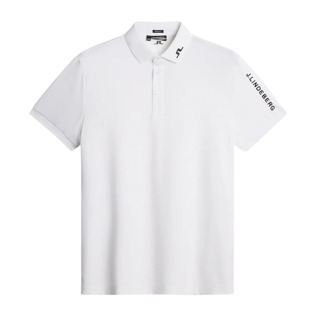 J Lindeberg Tour Tech Golf Polo Shirt - White