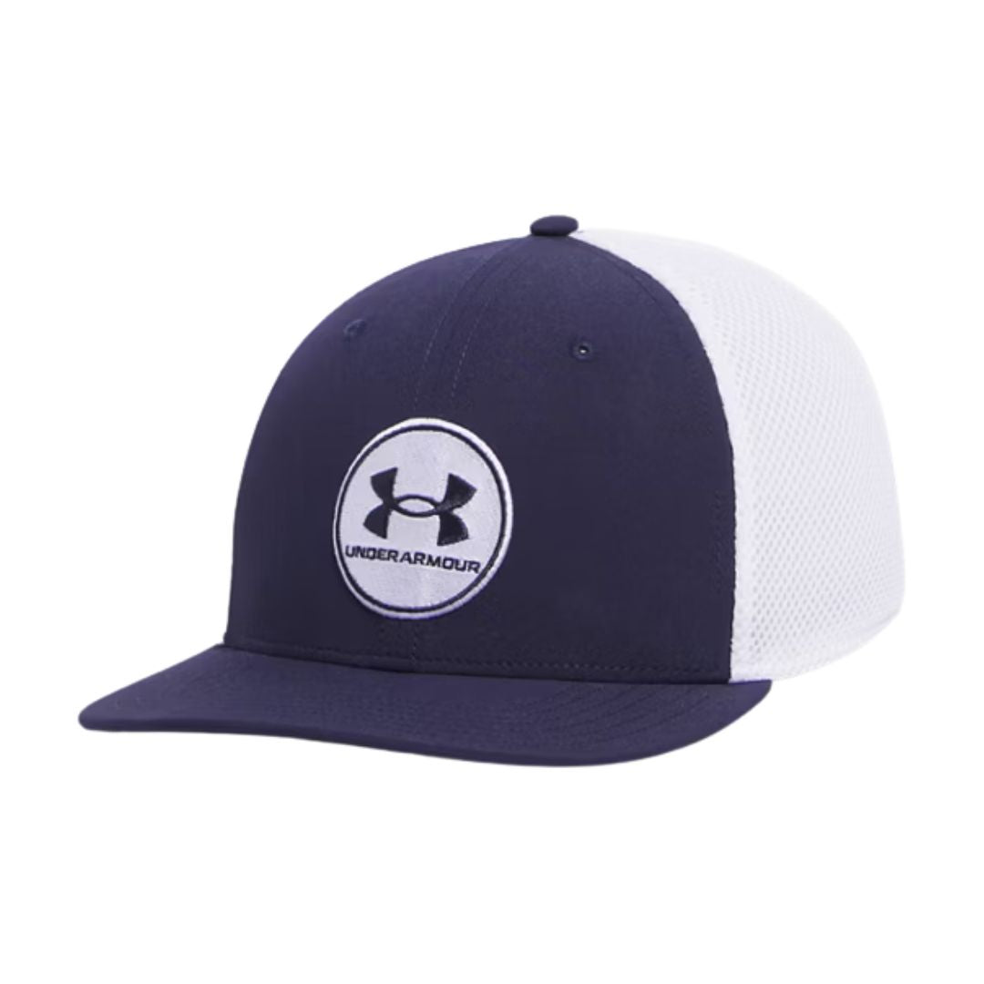 Under Armour Drive Mid Stretch Fit Cap - Midnight Navy
