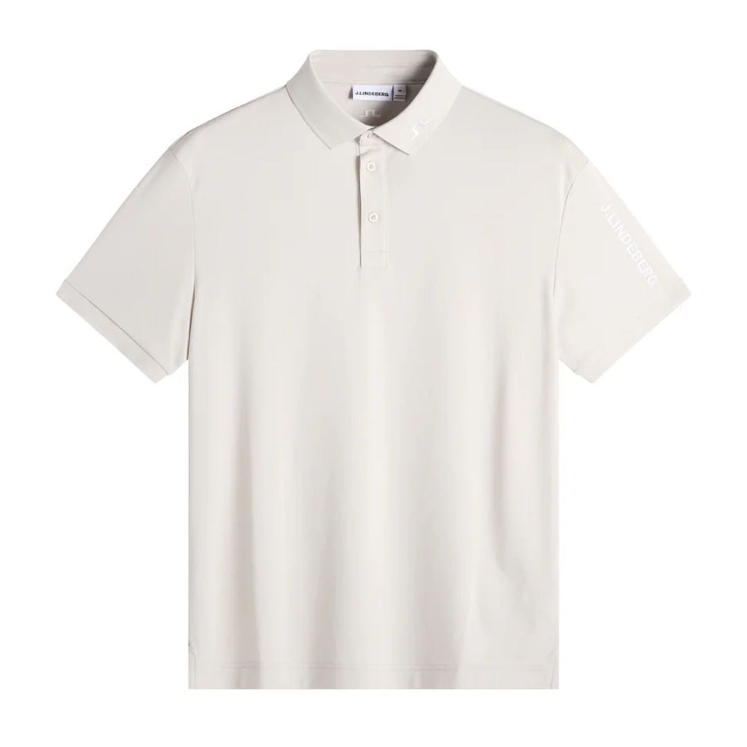 J Lindeberg Tour Tech Polo Shirt - Moonbeam