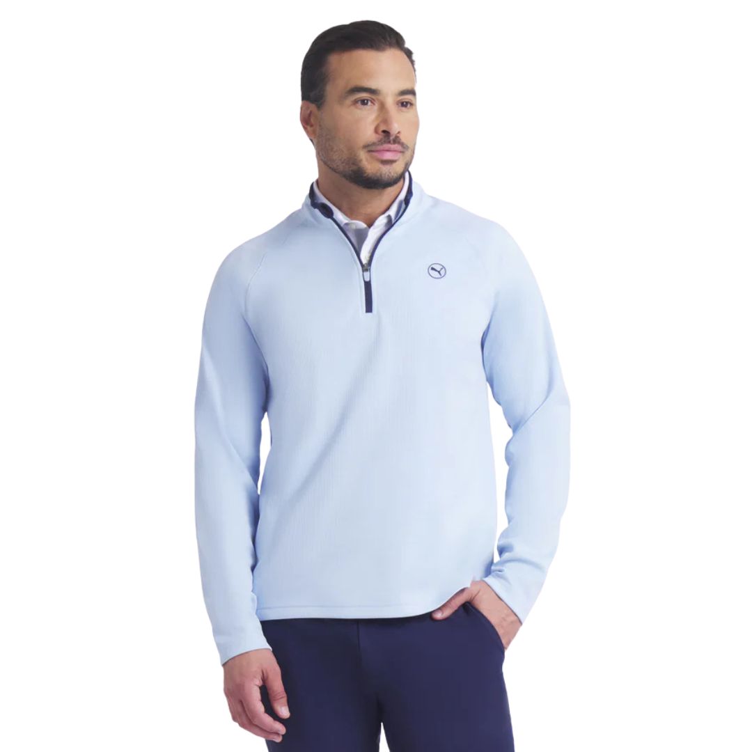Puma Waffle Fleece 1/4 Zip Golf Midlayer