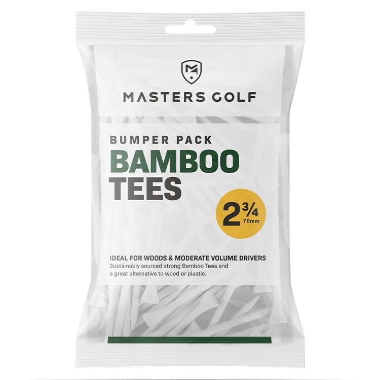 Masters Golf Bamboo Golf Tees 2 3/4 Bumper Pack - White