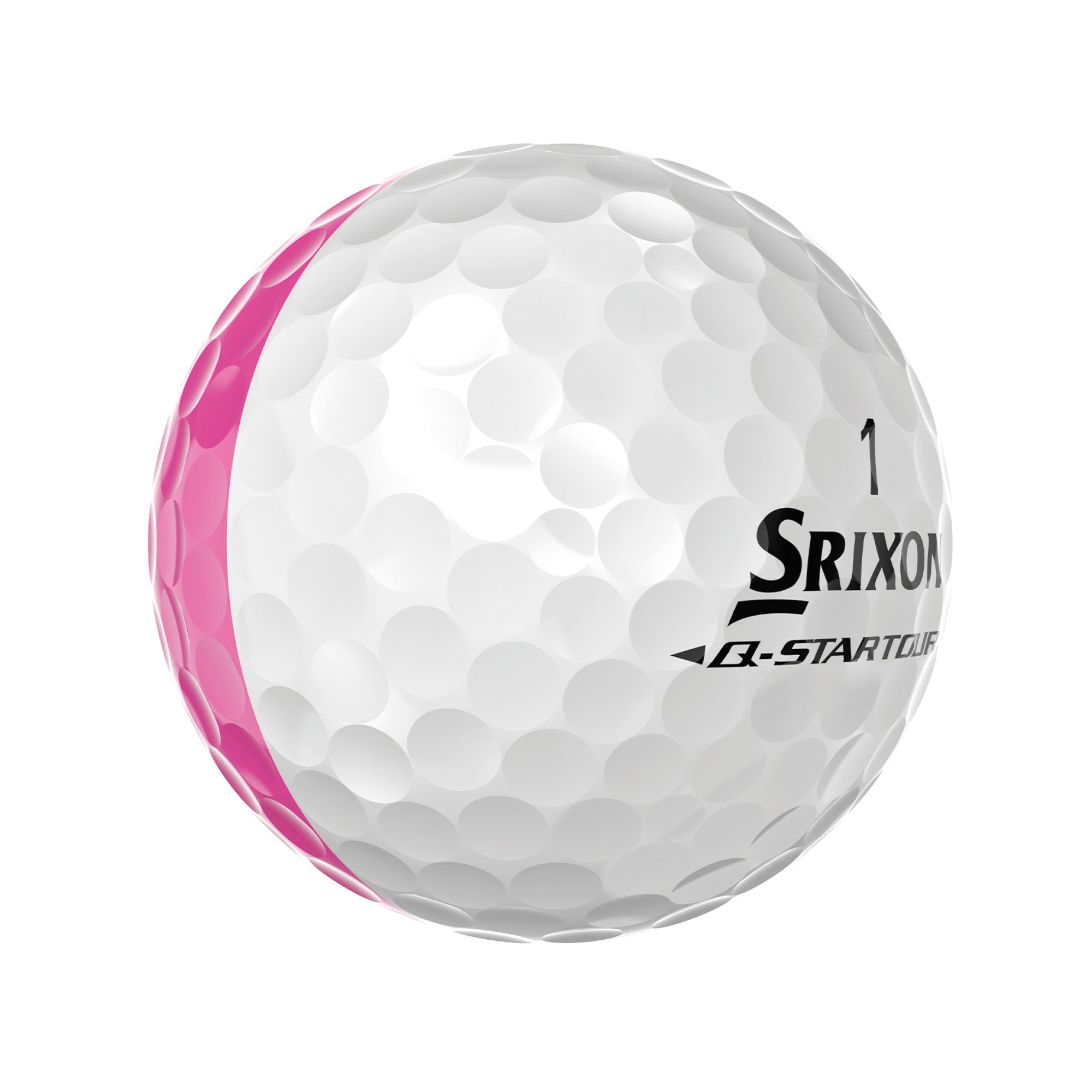 Srixon Q Star Tour Divide Golf Balls - White & Pink