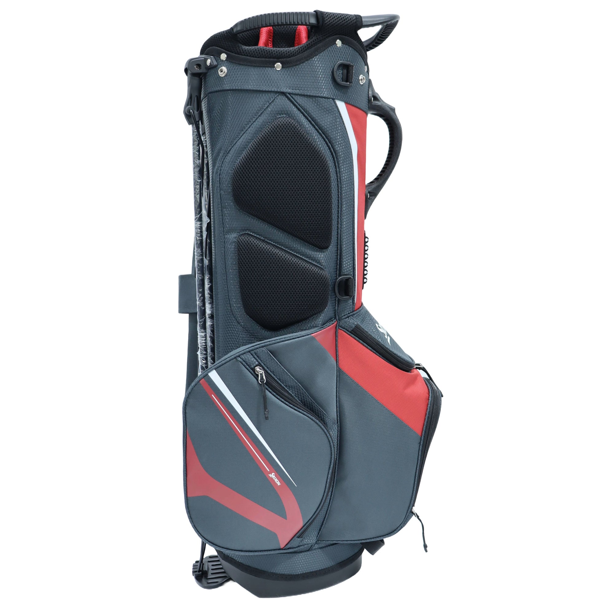 Srixon Saturday Golf Stand Bag - Charcoal & Red