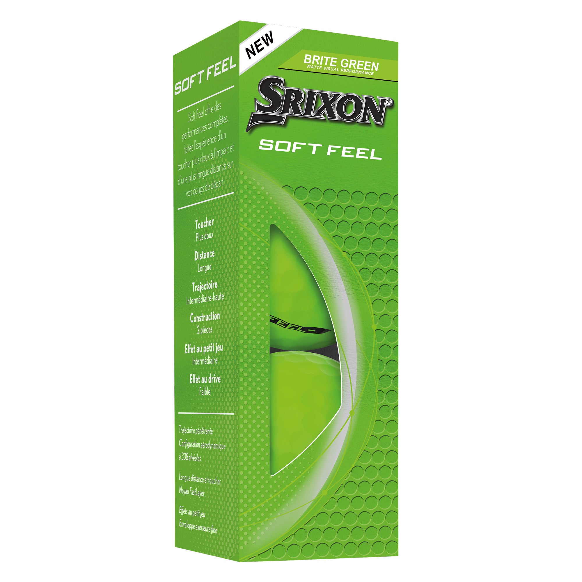 Srixon Soft Feel Golf Balls - Brite Green