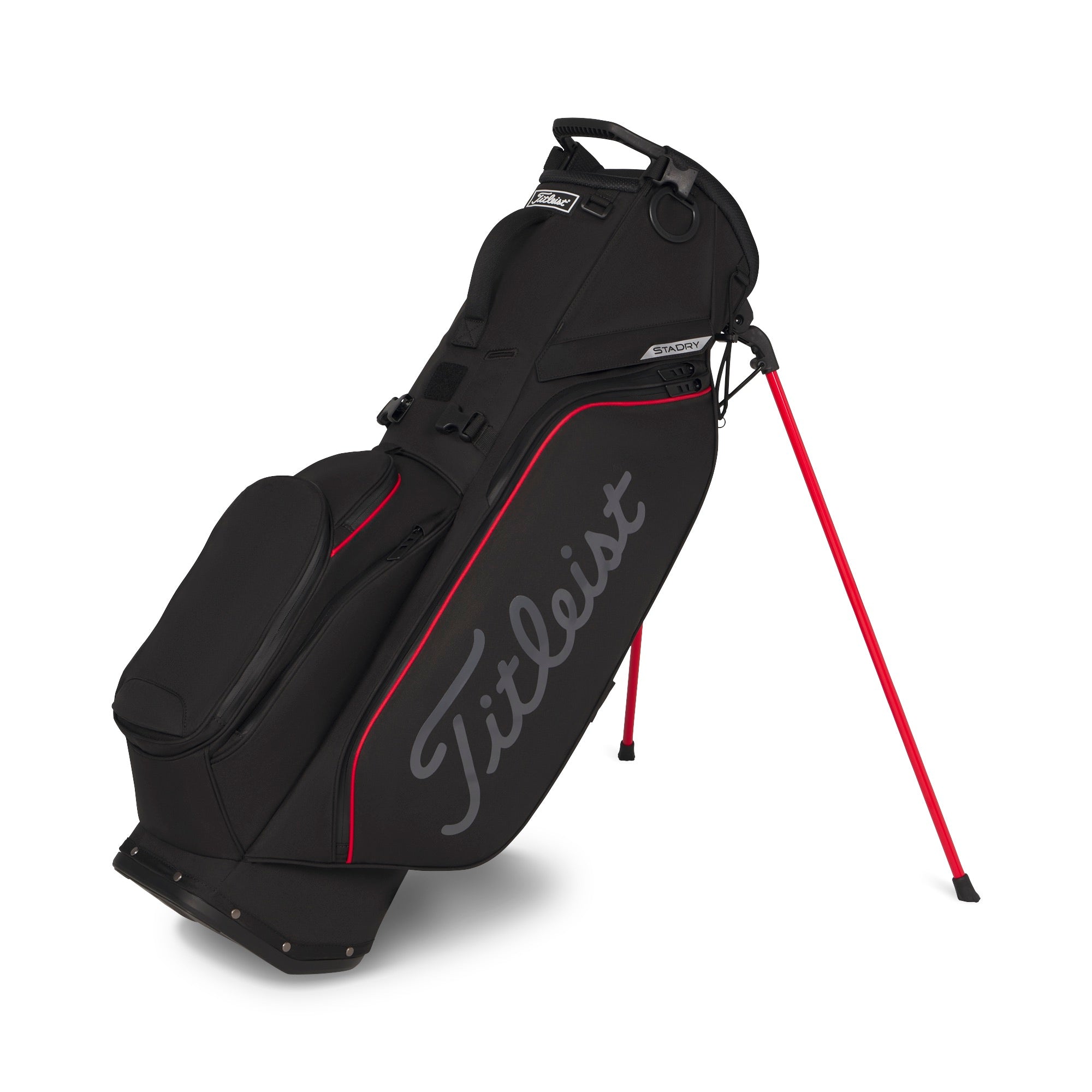 Titleist Players S5 StaDry Golf Stand Bag - Black, Red & Graphite