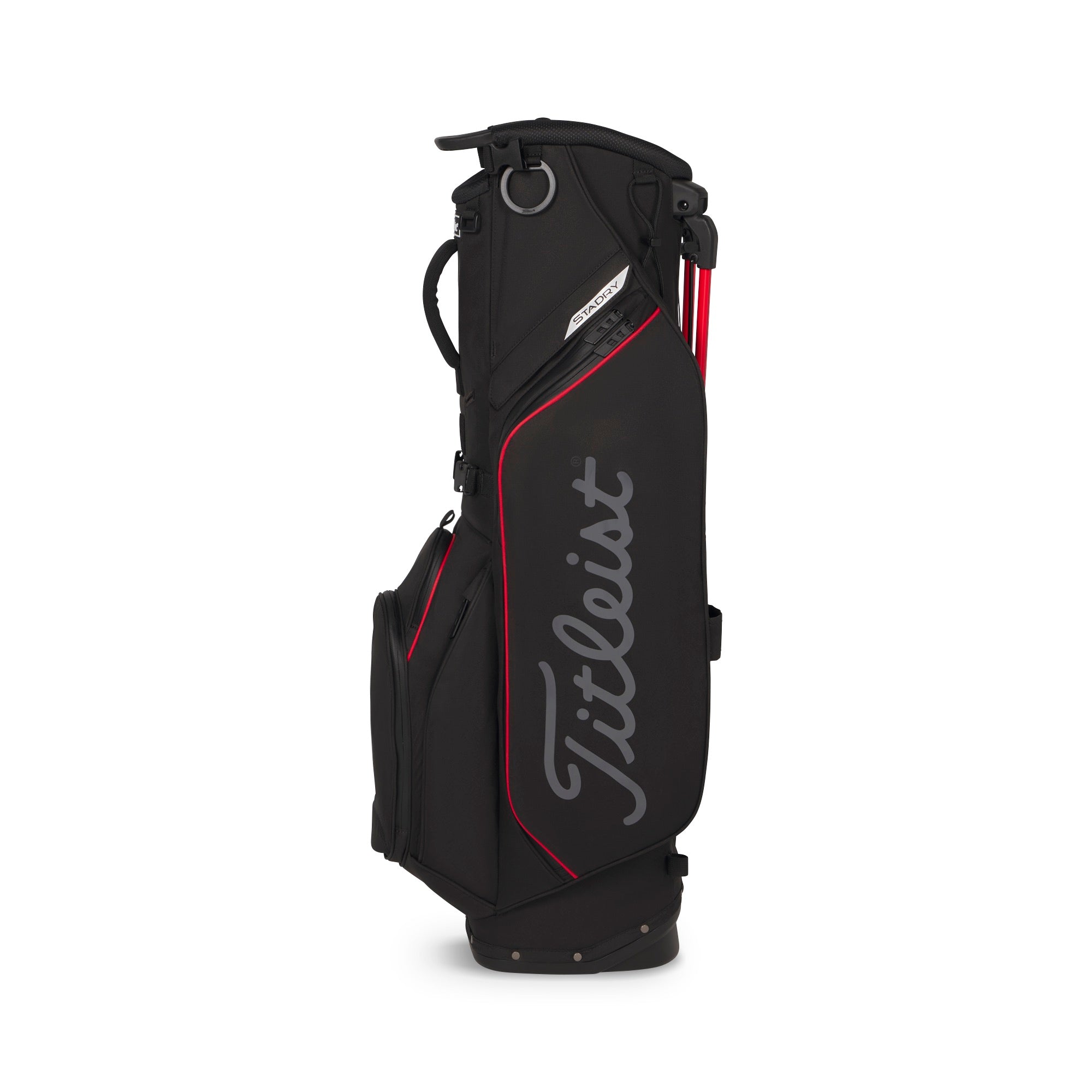 Titleist Players S5 StaDry Golf Stand Bag - Black, Red & Graphite