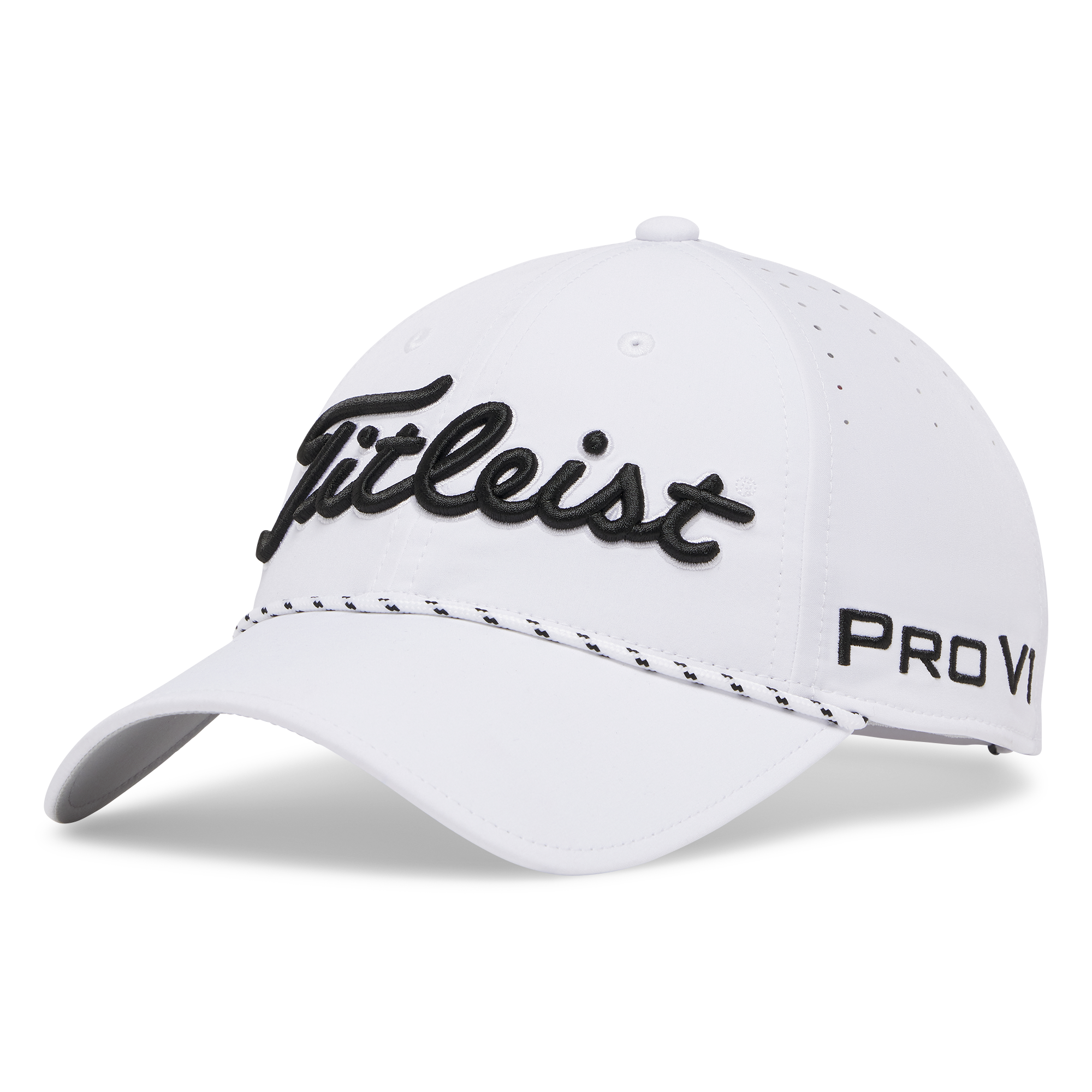 Titleist Tour Breezer Golf Cap - White & Black