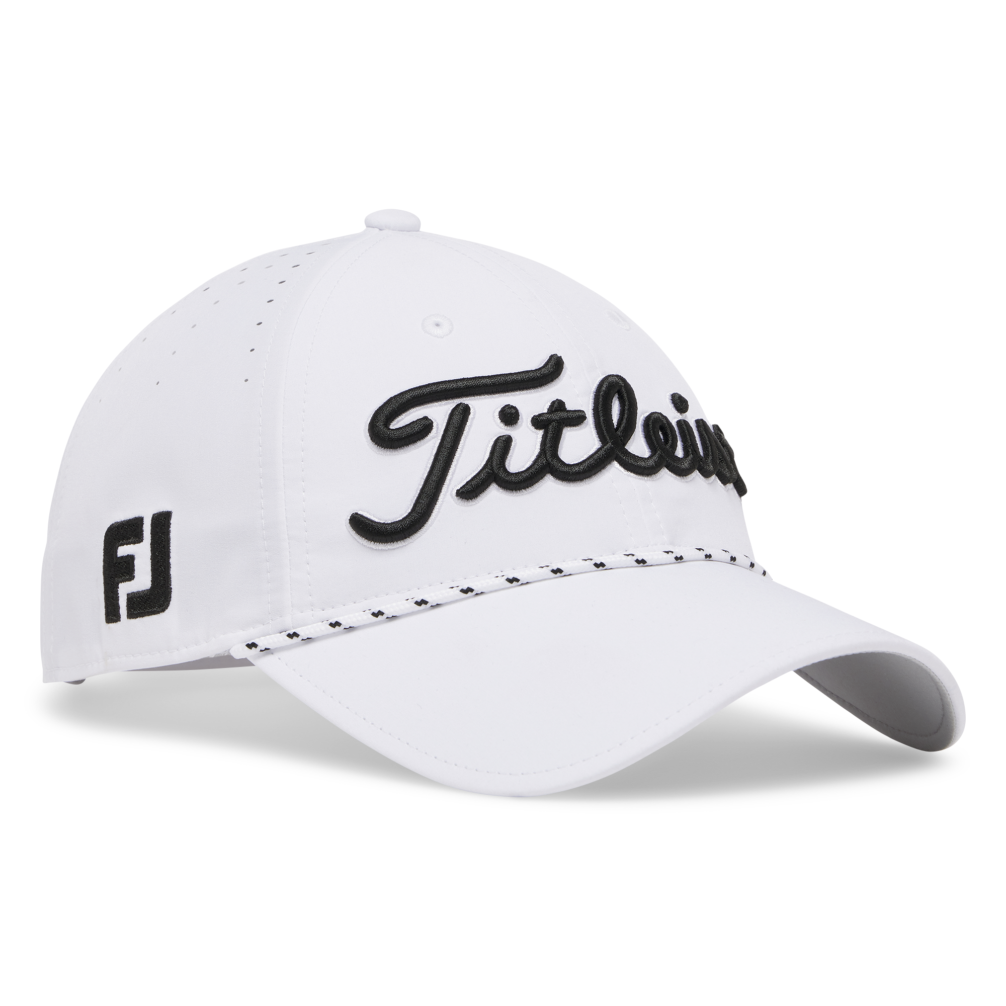 Titleist Tour Breezer Golf Cap - White & Black