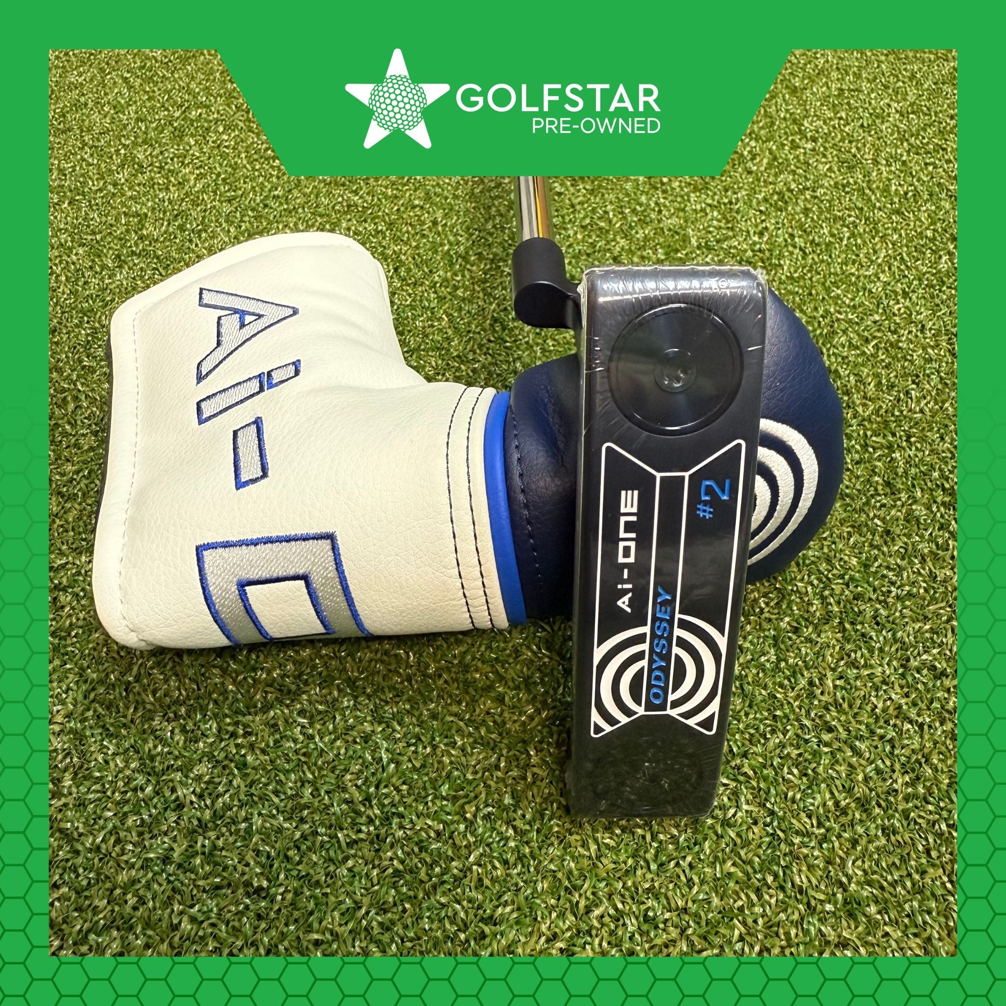 Odyssey Ai-One #2 Putter - Plumbers Neck - 34 Inch - Pistol Grip