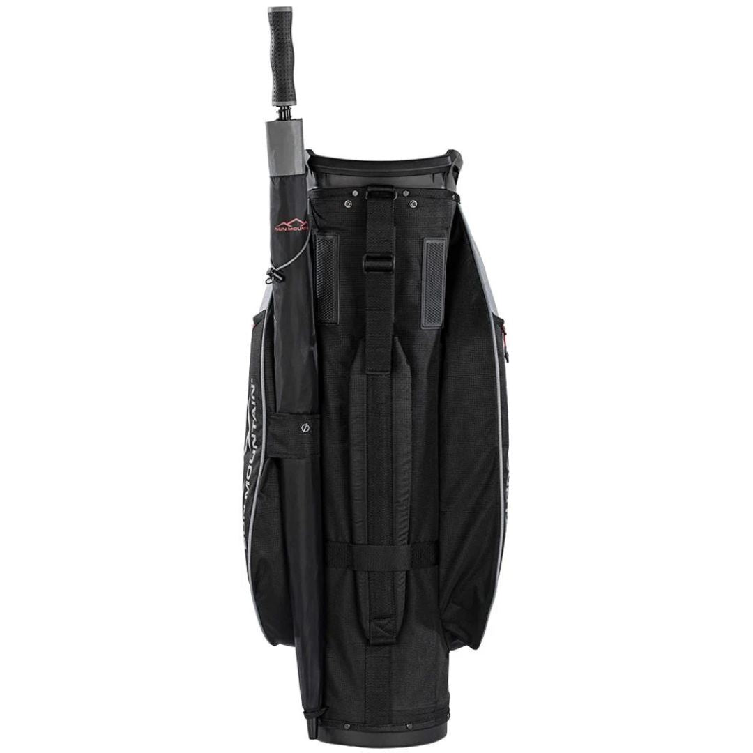 Sun Mountain Forerunner 14-Way Cart Bag (Black, Nickel & Red)