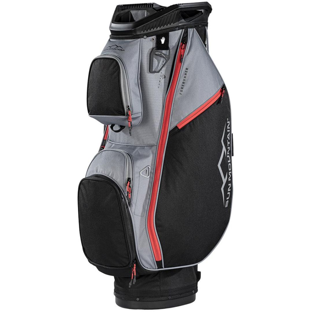 Sun Mountain Forerunner 14-Way Cart Bag (Black, Nickel & Red)