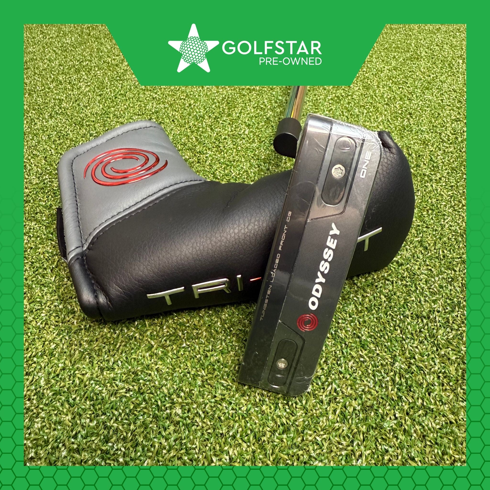 Odyssey TRI-HOT 5K One Putter - Plumbers Neck - 33 Inch - Pistol Grip