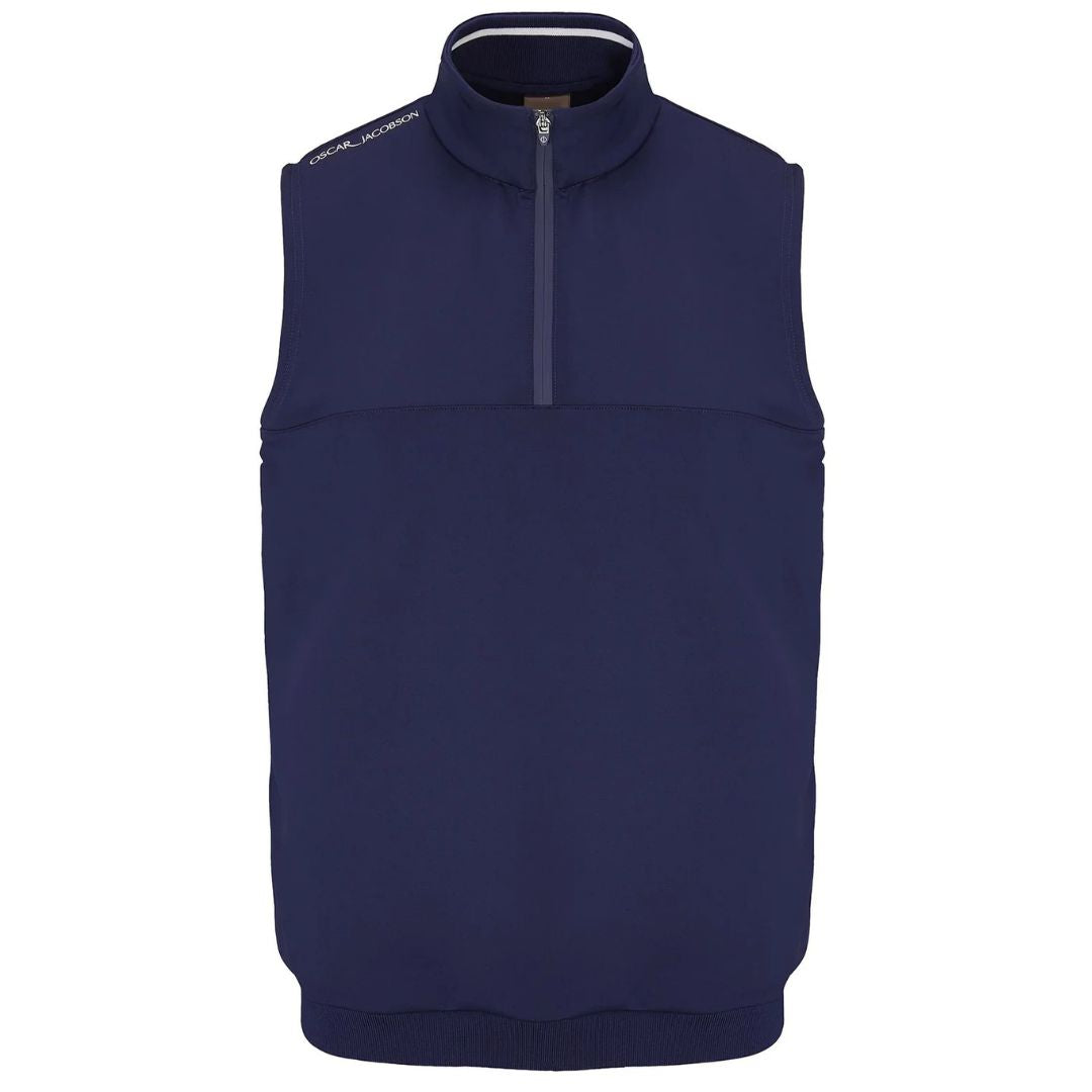 Oscar Jacobson Westland Sleeveless 1/4 Zip Golf Pullover