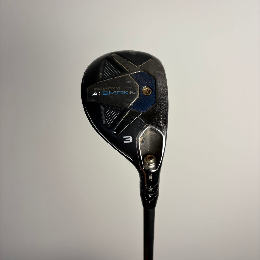 Callaway Paradym Ai-Smoke 19° 3 Hybrid - Cypher 70g Stiff - Lamkin Crossline