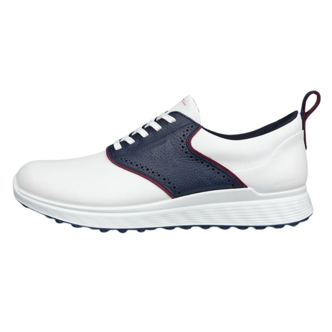 Ecco S-Casual Hybrid Golf Shoes - White & Marine