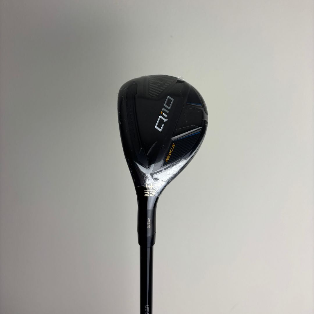 TaylorMade Qi10 4 Hybrid - 22 Degree - HZRDUS Black 90g 6.5 (Extra Stiff) - Tour Velvet - LEFT HANDED