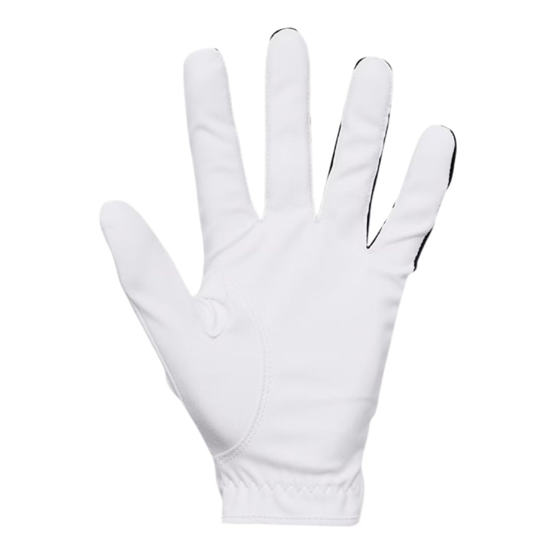 Under Armour Medal Golf Glove - White & Black