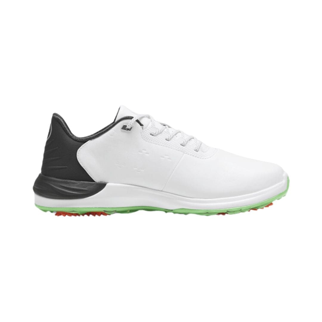 Puma Phantom Cat Nitro+ Spikeless Golf Shoes (Puma White, Puma Black & Fluro Green)